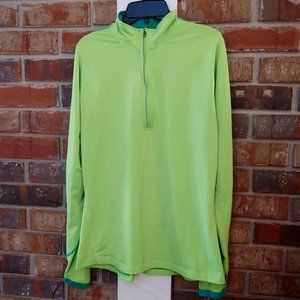 Green Nike Running Athletic Top Size M